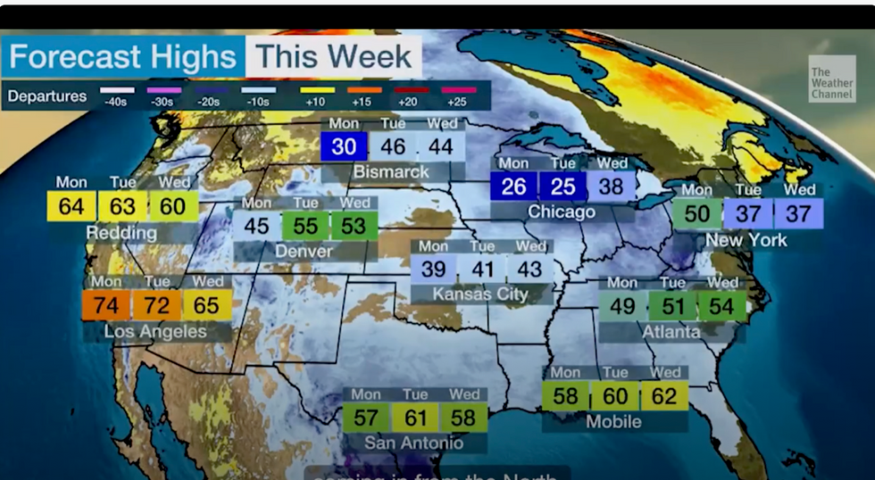 US weather: Temperatures cling on to the southwest