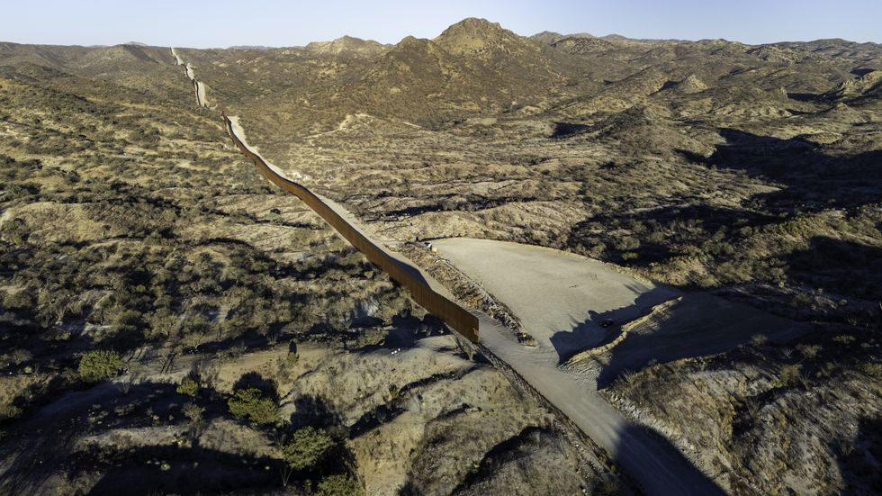 USA and Mexico border