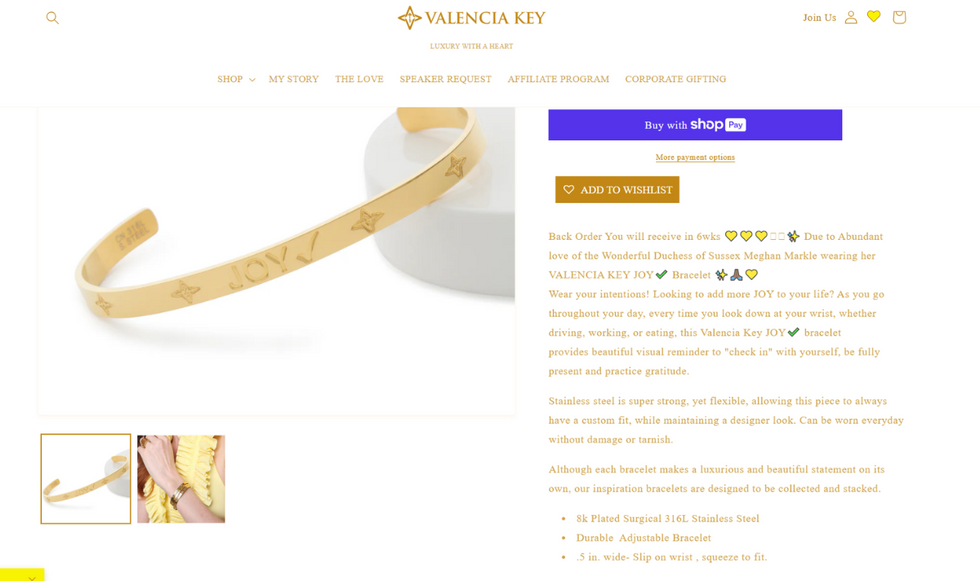 Valencia Key website