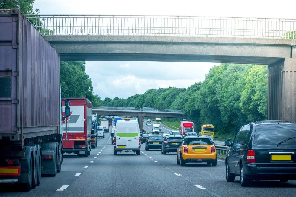 vehicles on the road