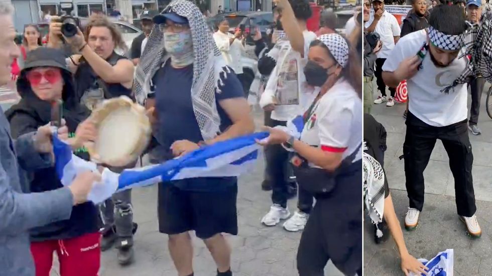 Video footage of attacks on Israel supporters