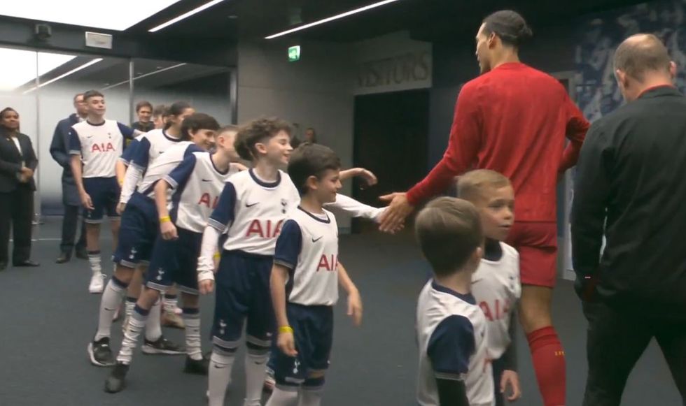 Virgil van Dijk was asked to join Tottenham by one of the mascots