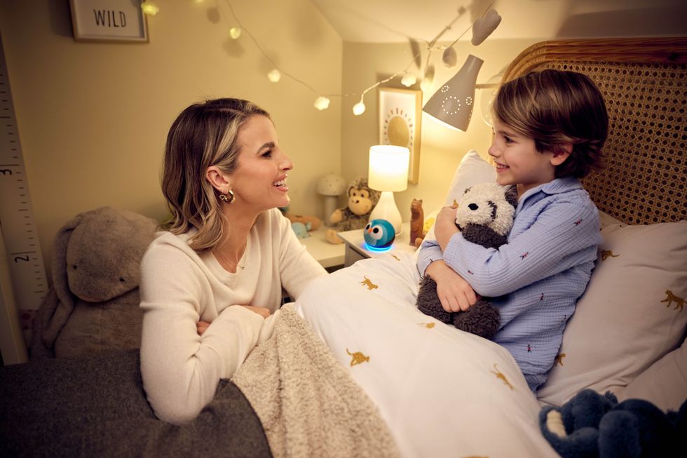 Vogue Williams and Theodore helped to develop the new Alexa skill