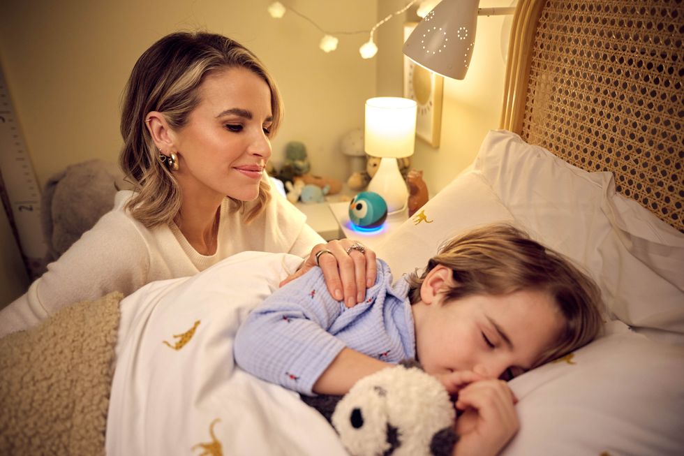 Vogue Williams and Theodore helped to develop the new Alexa skill