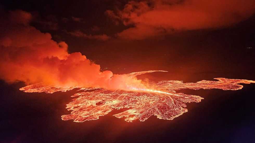 volcano in Iceland has erupted for the seventh time this year,