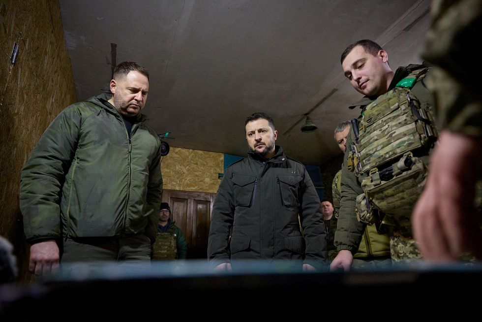 Volodymyr Zelenskyy on the front lines