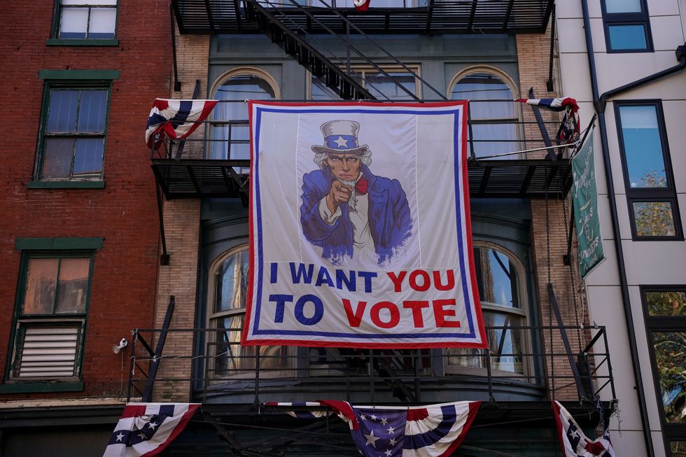 Voting poster in Philadelphia