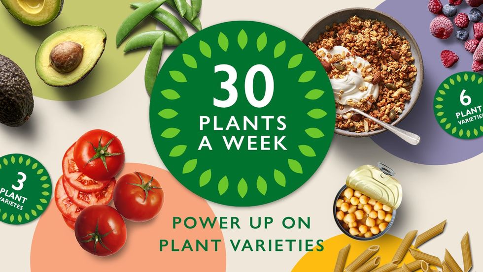 Waitrose 30 plants a week logo