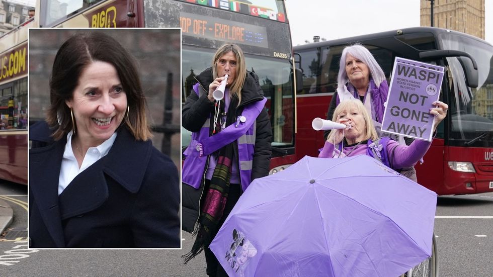 Waspi protest and Liz Kendall