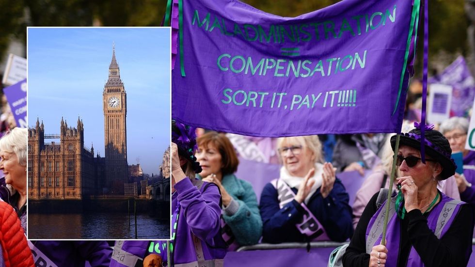 Waspi protest and Westminster