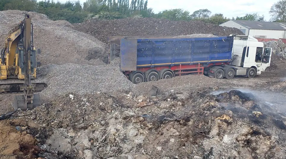 Waste site in Long Bennington, Lincolnshire