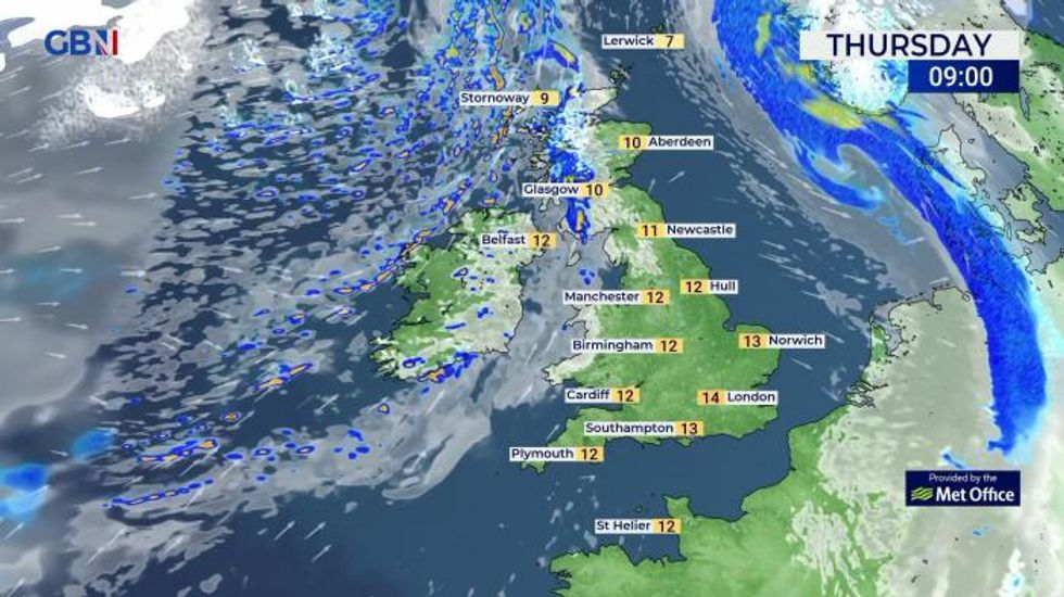 UK weather: Mainly dry in the south and east, unsettled elsewhere