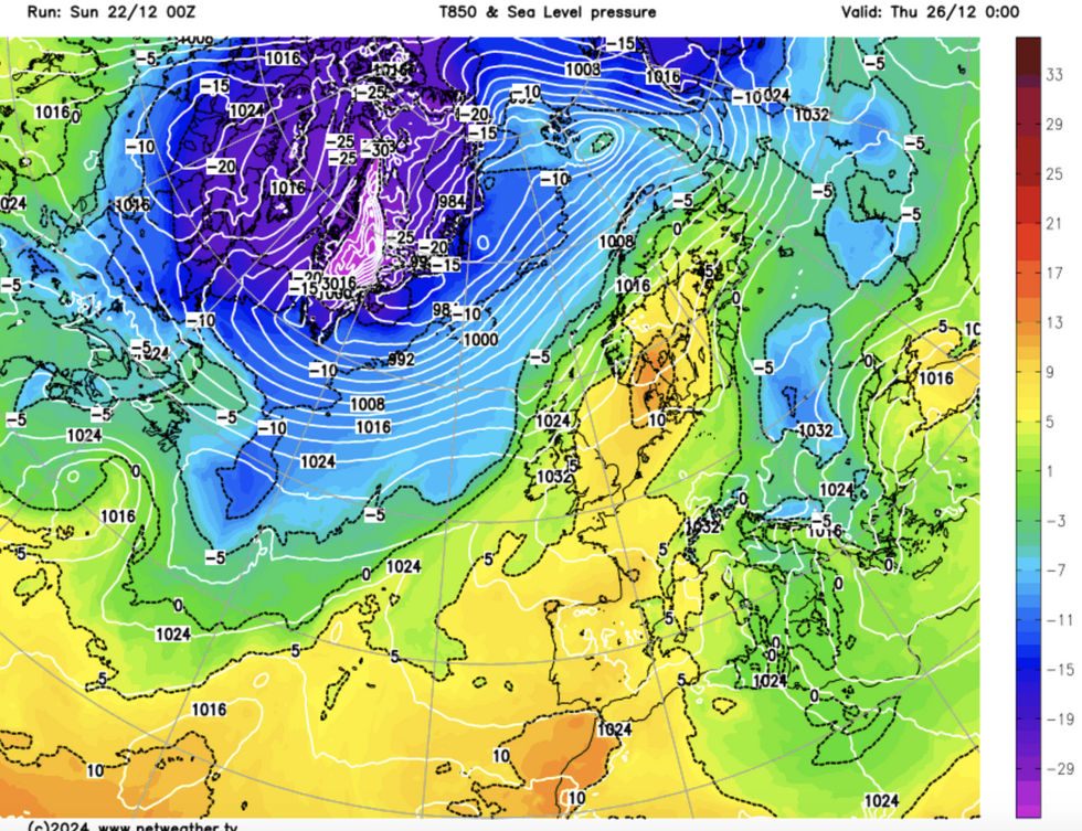 Weather Charts turn green