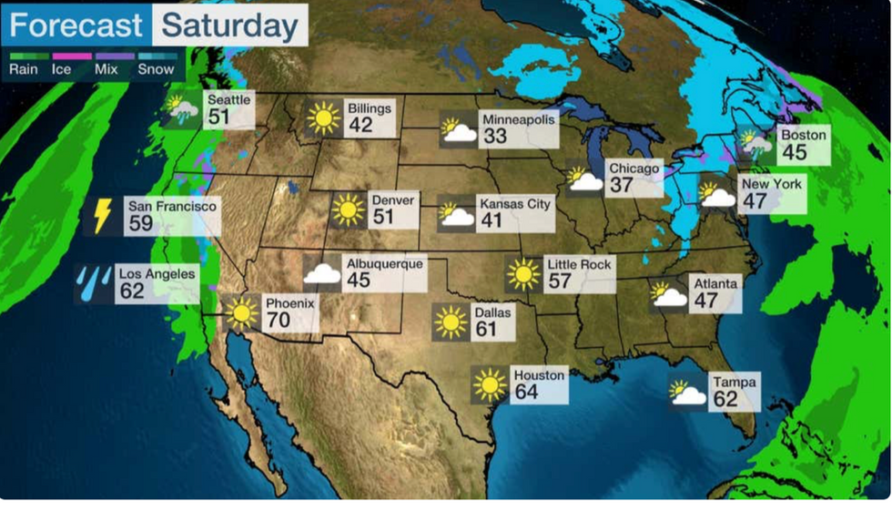 US weather forecast: ‘Blowtorch’ heat roasts the south as powerful El ...