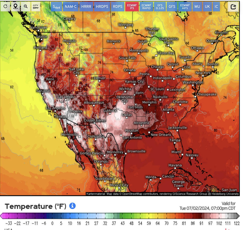 Weather.us map