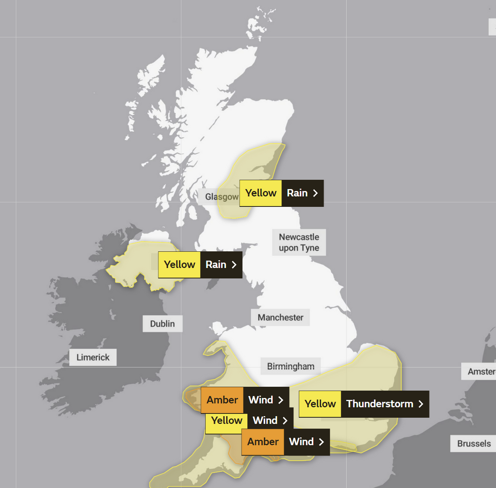 UK weather forecast Britons face ‘worst storm of year’ as Met Office