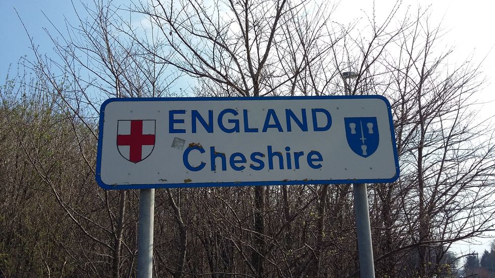 Welcome to England sign