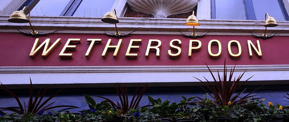 Wetherspoon outside pub