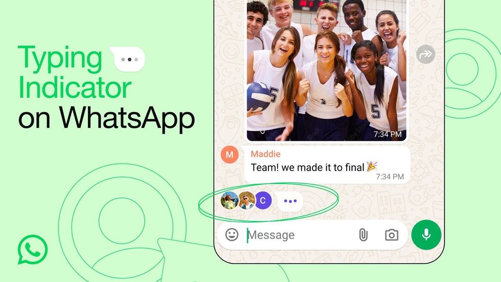 whatsapp new typing indicator in group chat