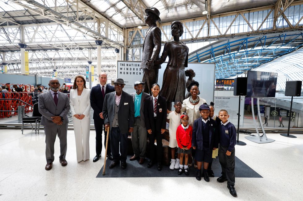 William, Kate, Windrush Monument