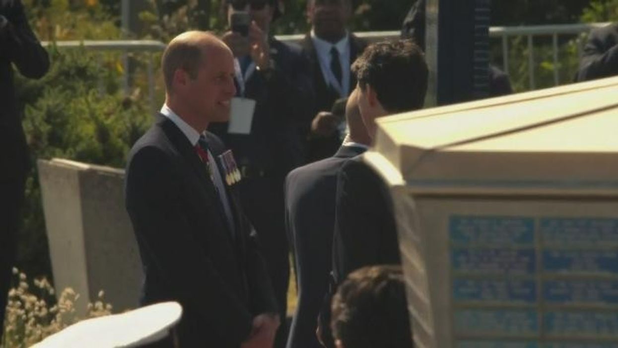 WATCH: Prince William greets Justin Trudeau at D Day event