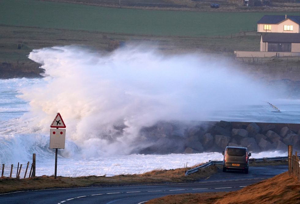 Wind and waves in the Shetlands