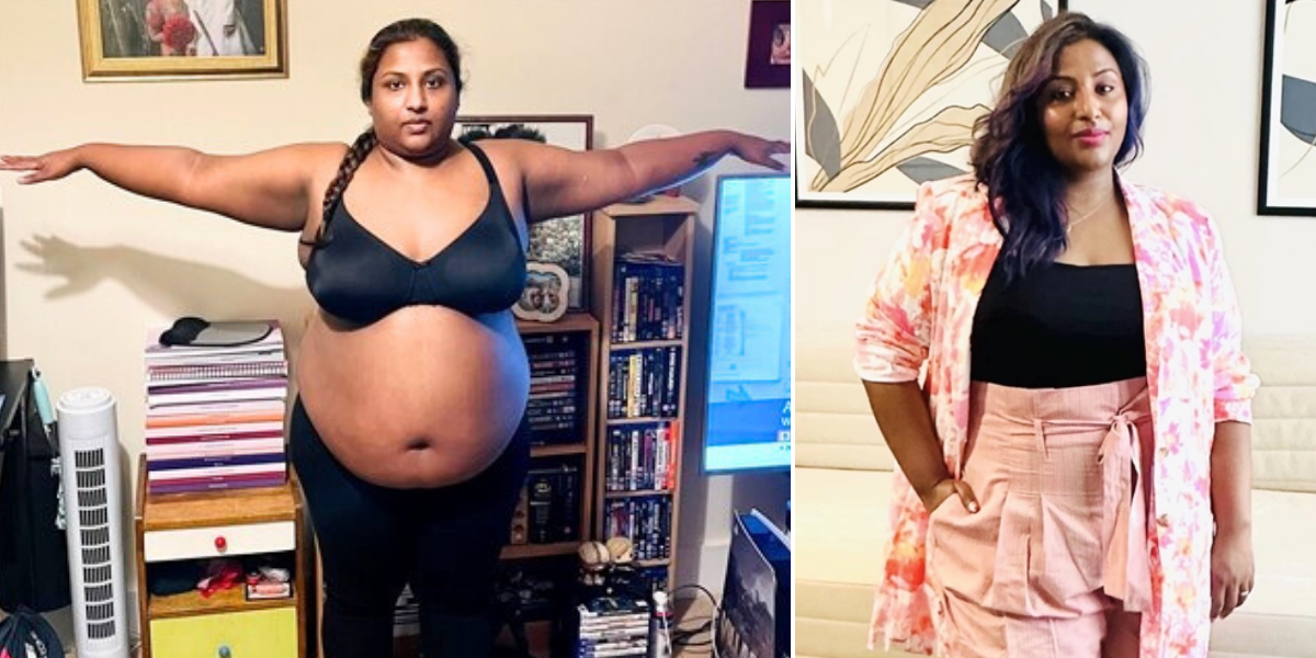 Weight loss transformation as woman shed 4st - pictures