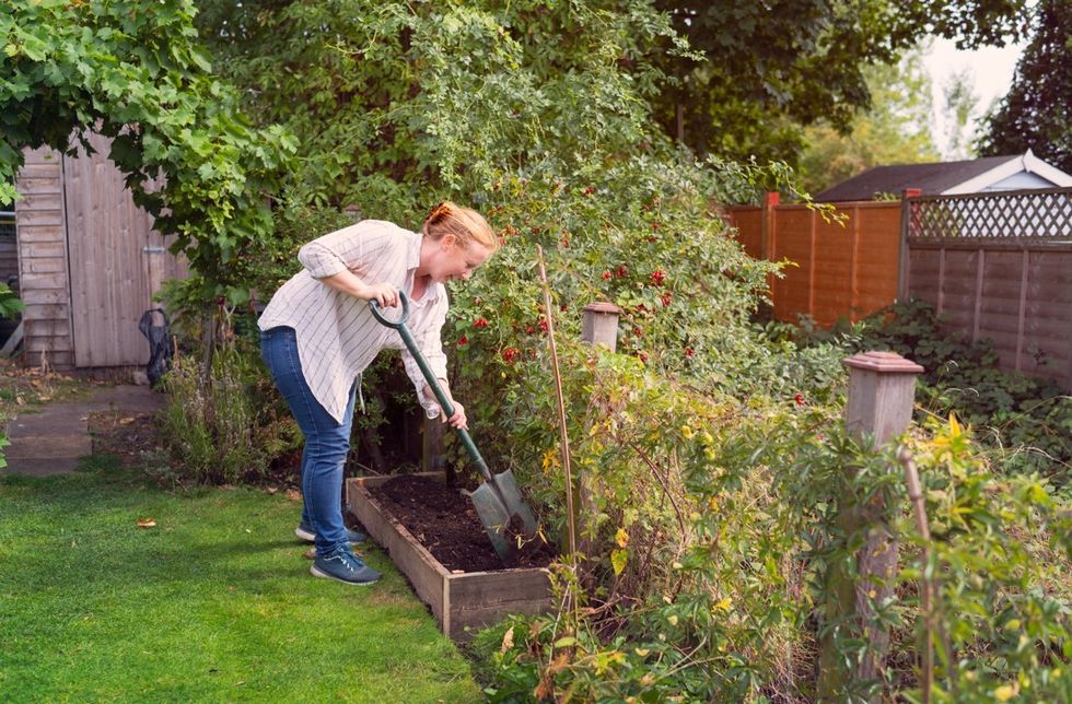 Woman gardening