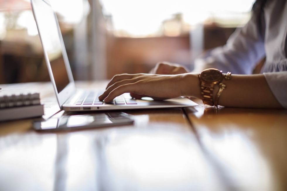 Woman on laptop