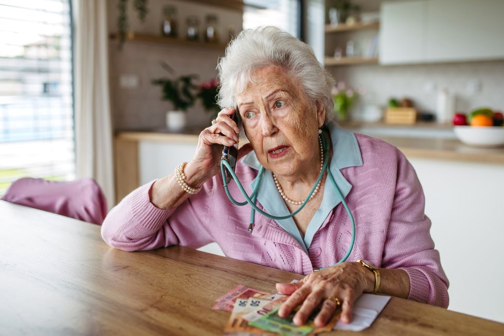 Woman on phone