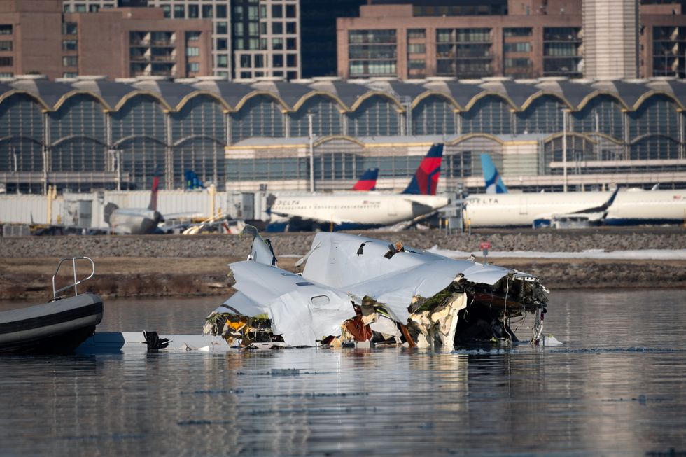 Wreckage from the doomed American Airlines flight