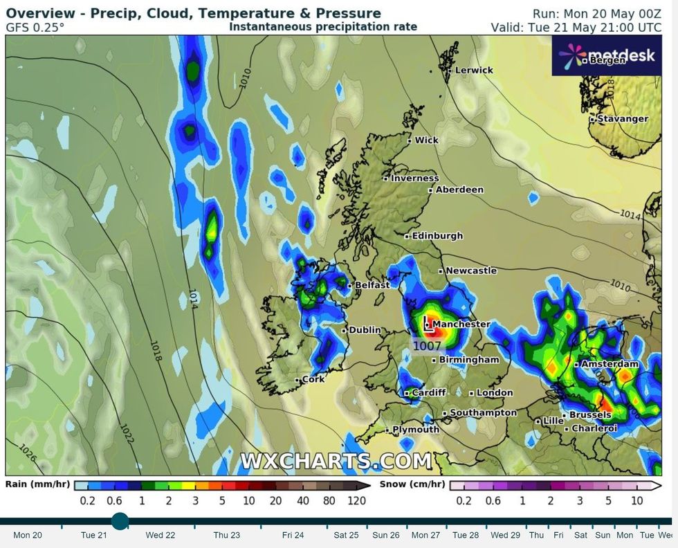 Thunderstorms to roll over Britain in just HOURS putting end to 20C hot ...