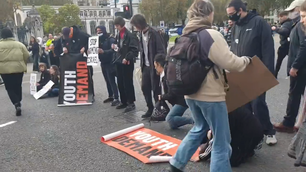 Youth Demand shutting down Parliament Square