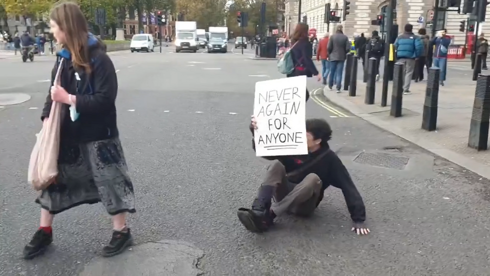 Youth Demand shutting down Parliament Square