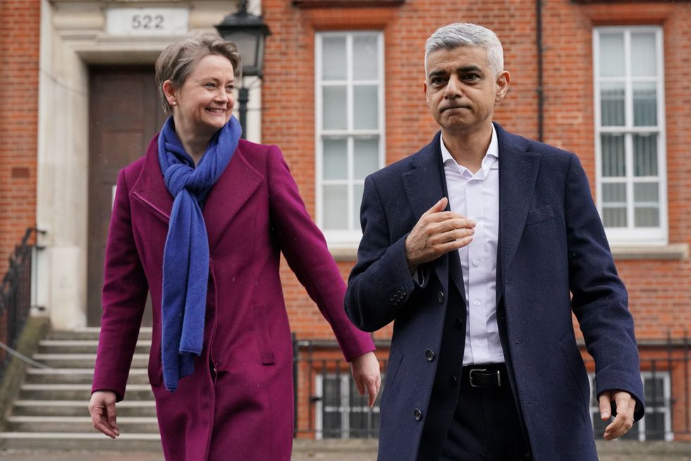 Yvette Cooper and Sadiq Khan