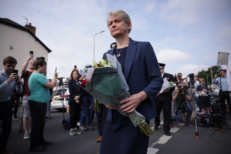 Yvette Cooper in Southport