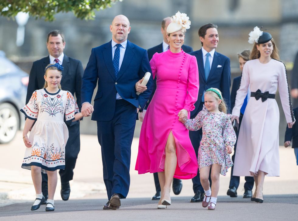 Zara Tindall and family.